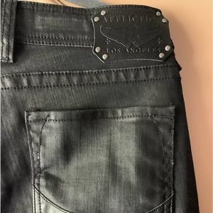 Affliction black jeans size 33/29 worn once